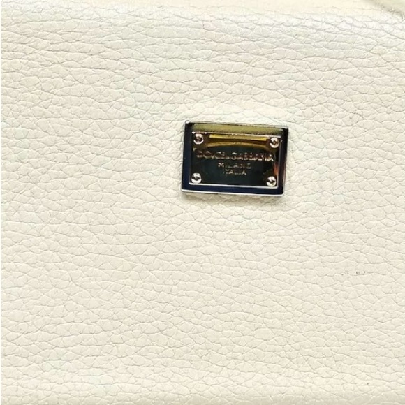Gorgeous Authentic Dolce & Gabbana Shoulder bag/wallet White Leather - Picture 9 of 12
